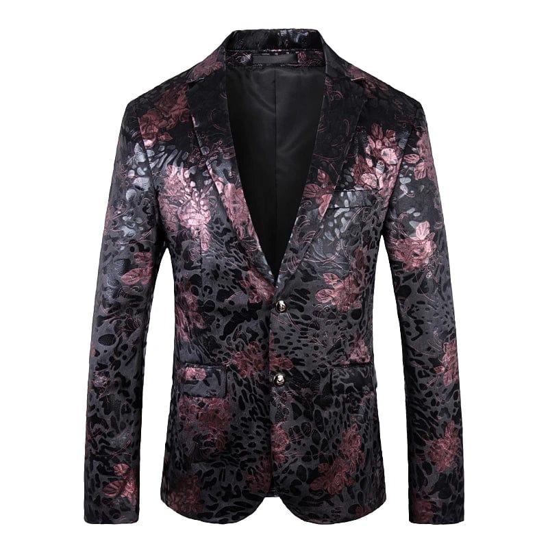 2023 New Men's Fashion European and American British Style Velvet Perm Leisure Officiate Gentleman Wedding Best Man Blazer - SHOWLU FASHION STORE