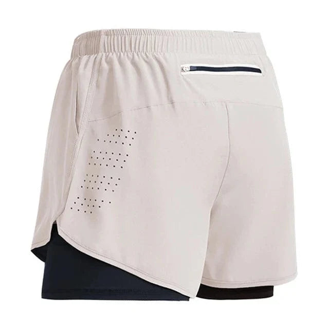 Men's 2-in-1 running shorts from ANSDANK, quick-dry gym training shorts with double deck design for summer workouts and jogging.