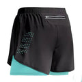 Men's 2-in-1 running shorts by Showlu Fashion Store, quick-dry gym training shorts with double deck design for summer sports and jogging.