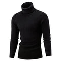 Men's winter turtleneck sweater by SHOWLU FASHION STORE, warm knitted wool jumper, casual rollneck jumper for cold weather.