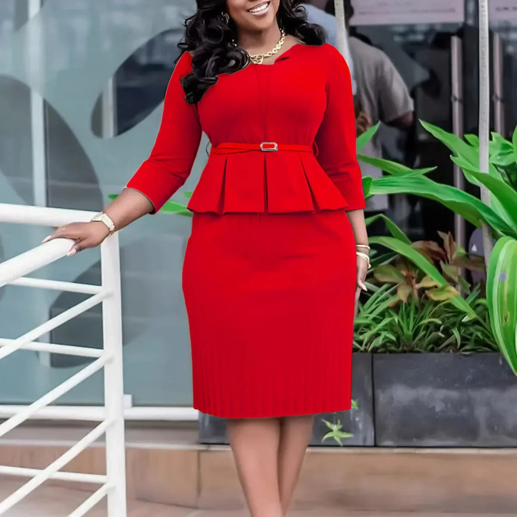 African dashiki bodycon dress by SHOWLU FASHION STORE, elegant office lady fashion in vibrant African print, available in sizes S to 3XL.