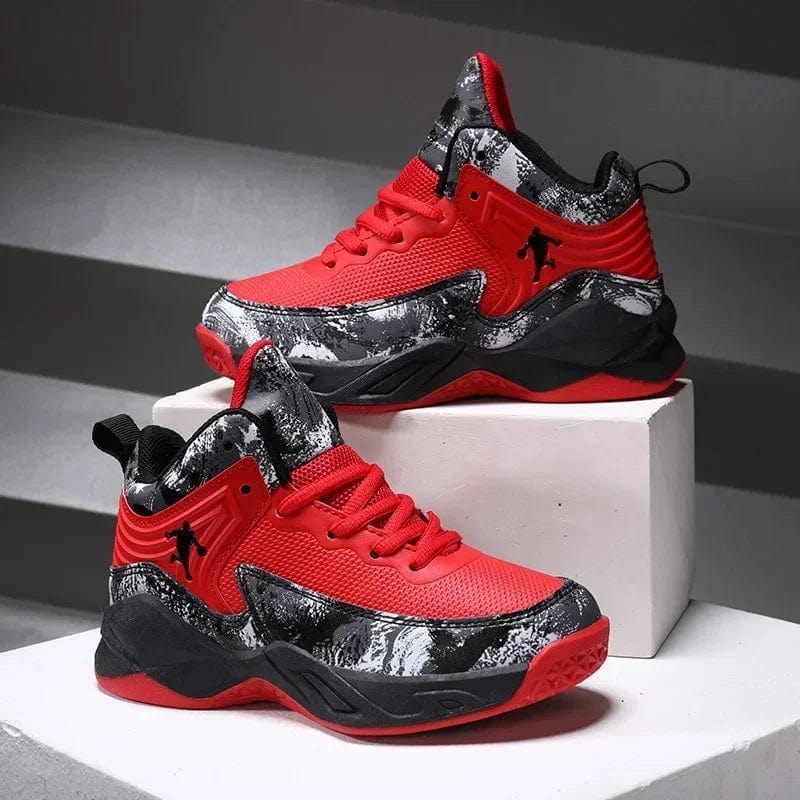 MaiJiaKa kids basketball shoes by SHOWLU FASHION STORE, non-slip leather sneakers with thick sole for boys' sports and active play.