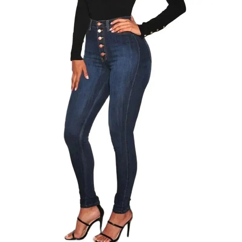 Bessmini women's high waist skinny jeans by SHOWLU FASHION STORE, stretch denim with a push-up, high elastic waist, washed denim finish