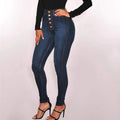 Bessmini women's high waist skinny jeans by SHOWLU FASHION STORE, stretch denim pencil pants with a washed finish.