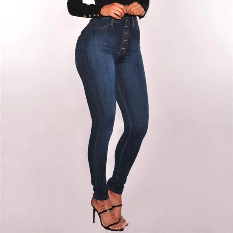 Bessmini women's high waist skinny jeans by SHOWLU FASHION STORE, stretch denim with a push-up fit and washed finish.