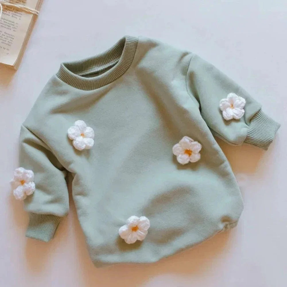 Showlu unisex baby cotton romper with cute cloud pattern, short sleeve bodysuit for newborns and babies.