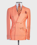 Slim fit men's wedding tuxedo blazer with wide shawl lapel, gold buttons, luxury design, from SHOWLU FASHION STORE