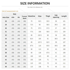 2024 Summer New Men's Thin Jeans Elastic Waist Loose Straight Comfortable Casual Denim Pants Brand Trousers Plus Size 42 44 46 - SHOWLU FASHION STORE