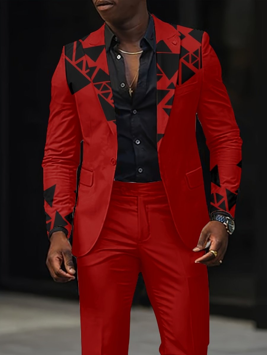 SHOWLU FASHION men's striped slim fit suit jacket with vintage nightclub style, featuring bold stripes and tailored design.