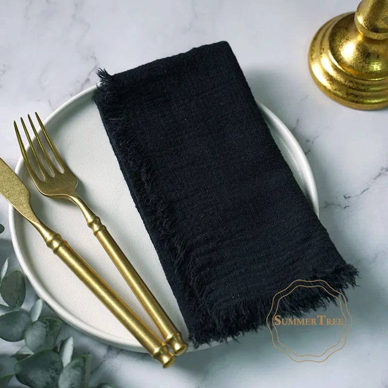 Set of 20 Summertree Cotton Gauze Napkins, rustic retro tea towels, 41x41cm cotton cloth for kitchen, wedding, or dinner table decor
