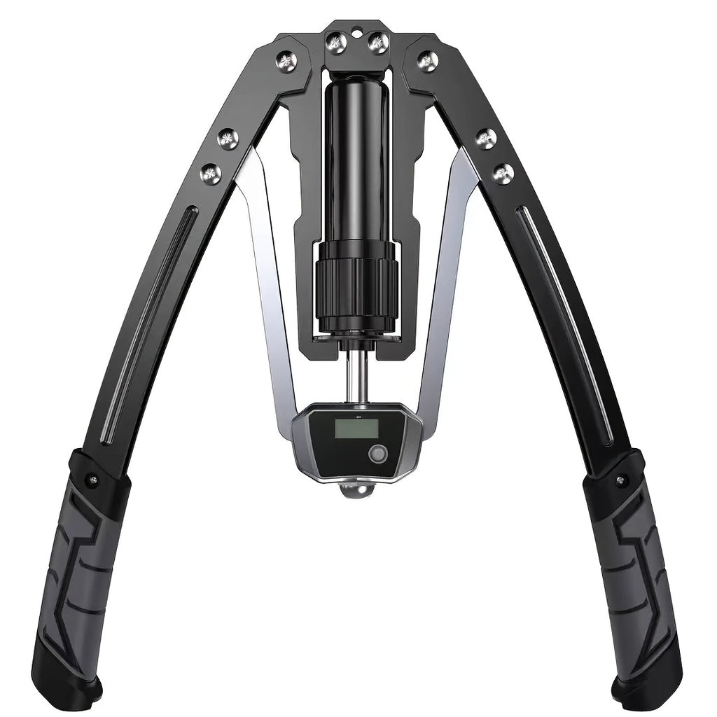 Showlu Hydraulic Chest Expansion Bar with adjustable weight from 22 to 440 lbs, made of durable carbon steel for arm workouts.