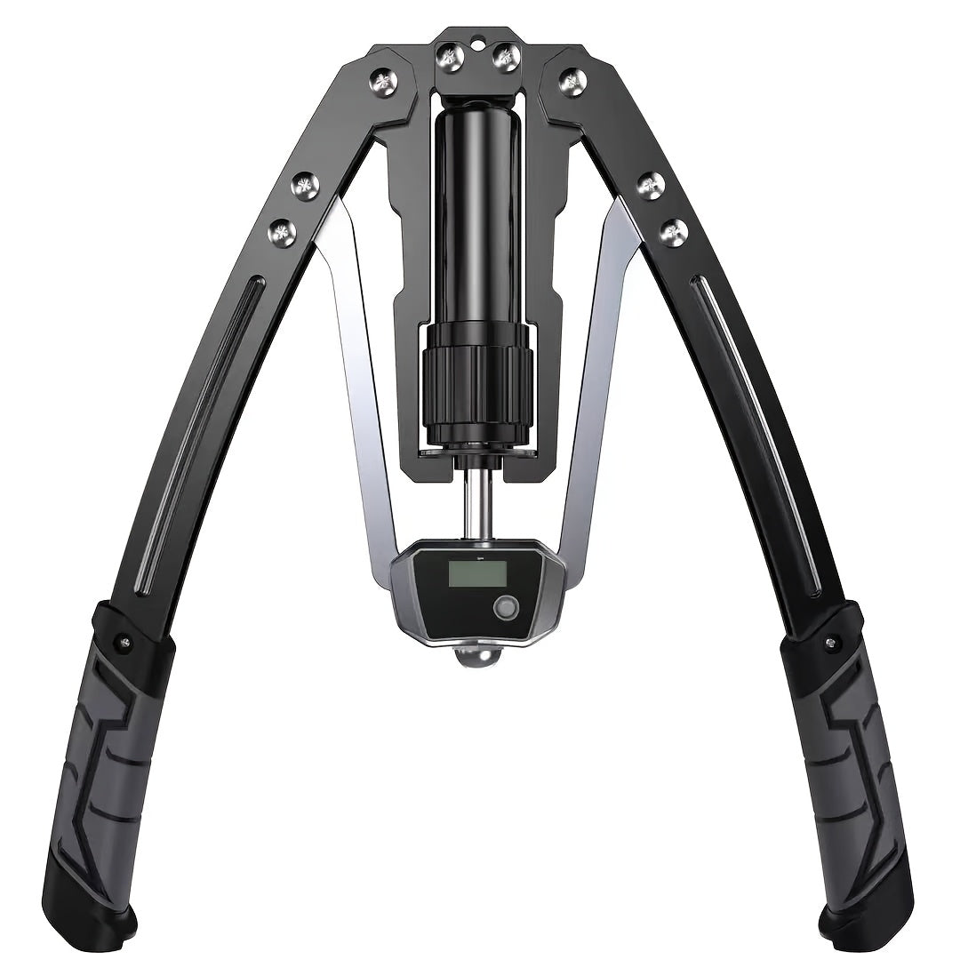 Showlu Hydraulic Chest Expansion Bar with adjustable weight from 22 to 440 lbs, made of durable carbon steel for arm workouts.