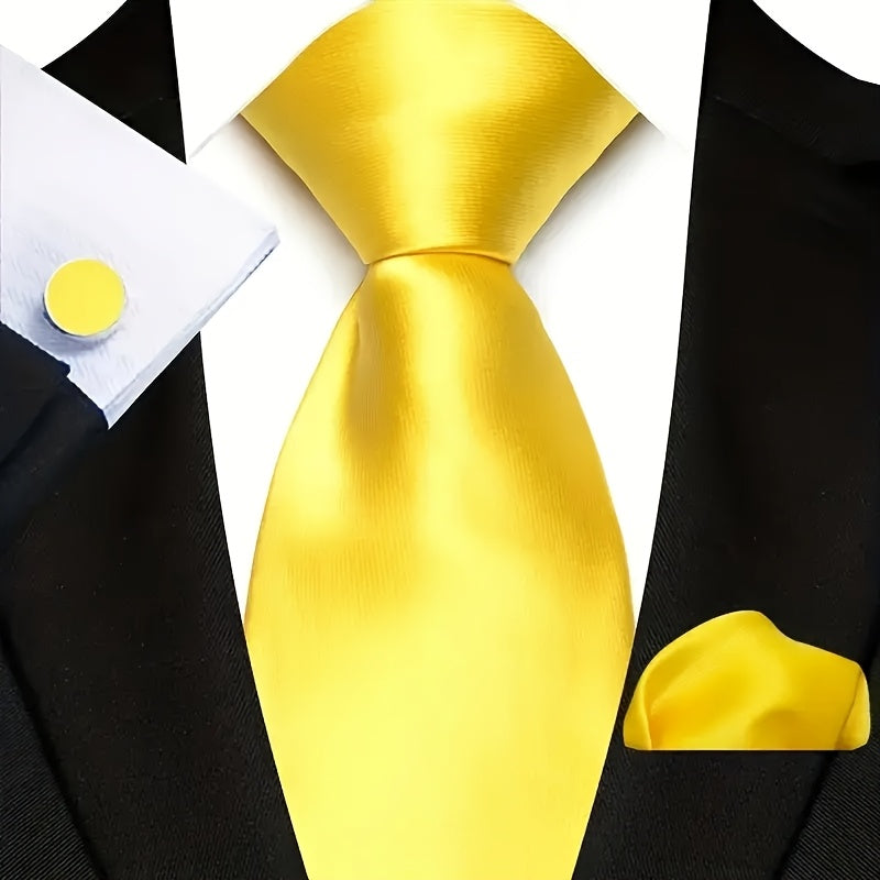 Set of three men's solid color ties in black, red, and blue from SHOWLU FASHION STORE, displayed flat for fashion styling.