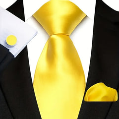 A Set Of 3 Men'S Black, Red, And Blue Solid Color Ties Is An Ideal Choice For Business Events, Weddings, Father'S Day, Valentine'S Day, And Various Holidays As Gifts