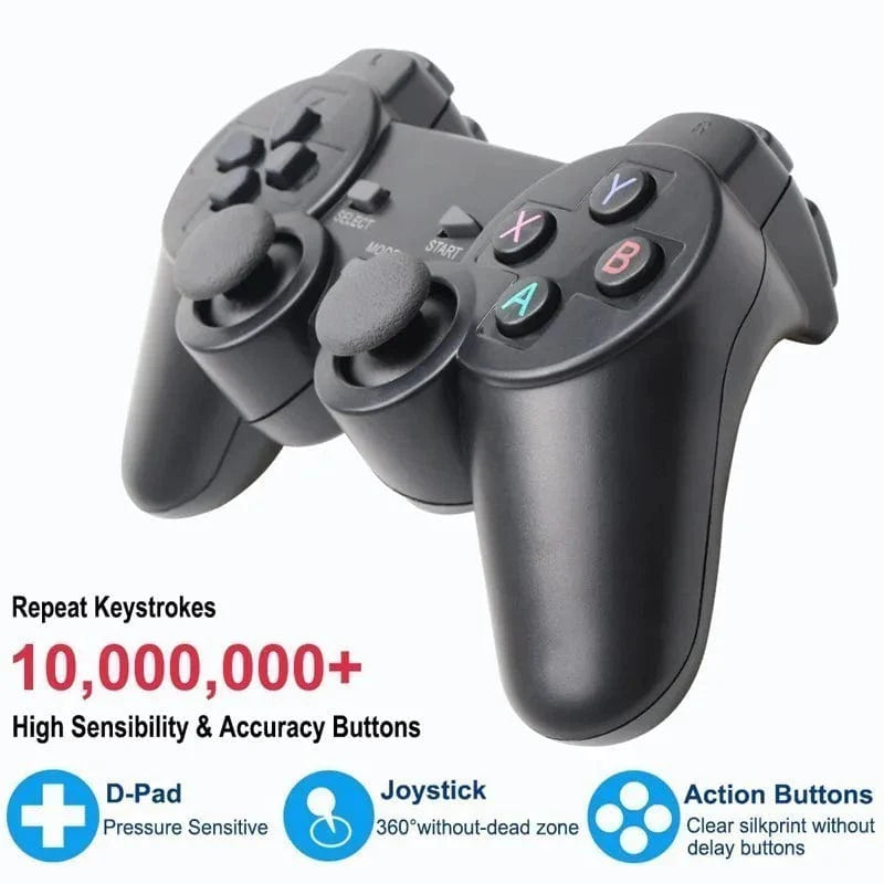 YECKTEGJ 2.4G wireless game controller for PS3, PC, Android, and TV box with joystick and ergonomic design.