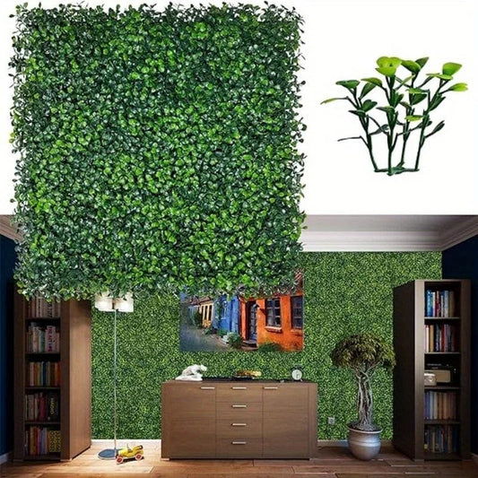 25*25cm Artificial Plant Walls Foliage Hedge Grass Mat Greenery Panels Fence Home Decor Fake Plants Garden Simulated Lawn - SHOWLU FASHION STORE