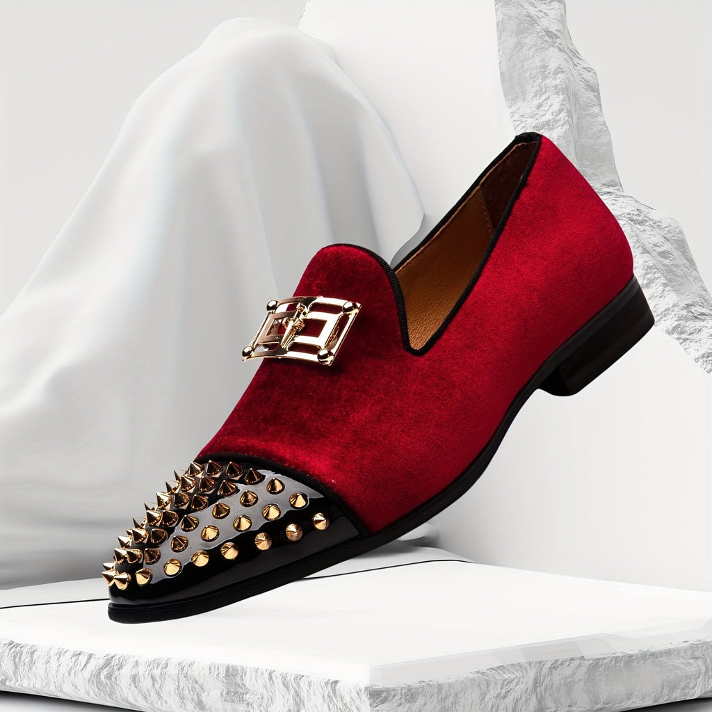 SHOWLU FASHION men's slip-on wedding loafers in lightweight fabric with sleek design and comfortable fit.