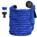 Showlu expandable garden hose, flexible high-pressure water pipe extending from 25 to 200 feet, ideal for gardening and cleaning.
