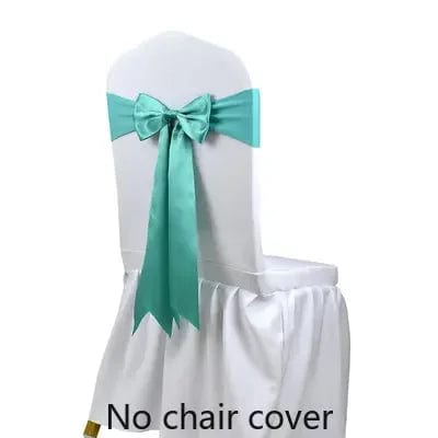 25pcs Satin Spandex Chair Cover Band Ribbons Chair Tie Backs for Party Banquet Decor Wedding Decoration Knot Chair Bow Sashes - SHOWLU FASHION STORE