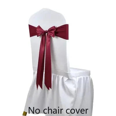 Set of 25 satin spandex chair cover bands with bows, ideal for wedding and banquet decor, by Showlu Fashion Store.
