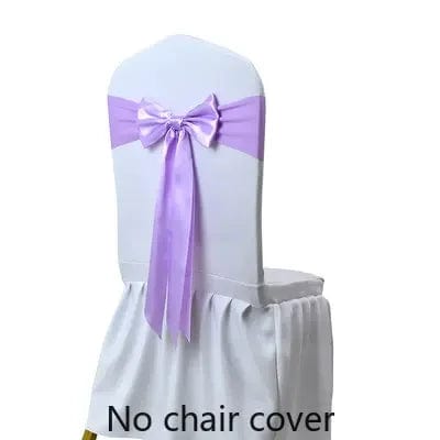 25pcs Satin Spandex Chair Cover Band Ribbons Chair Tie Backs for Party Banquet Decor Wedding Decoration Knot Chair Bow Sashes - SHOWLU FASHION STORE