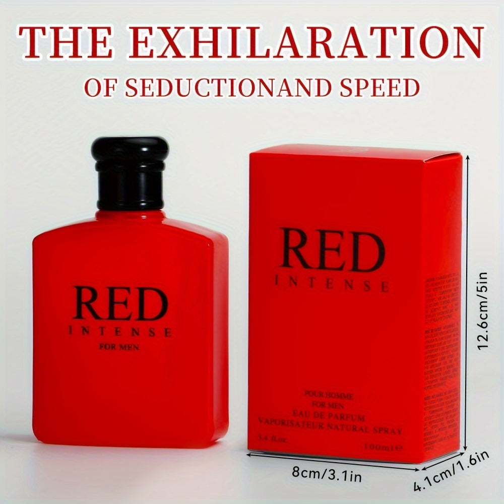 SHOWLU FASHION Men's Eau De Toilette bottle featuring woody and spicy citrus scent, stylish design for men's fragrance.