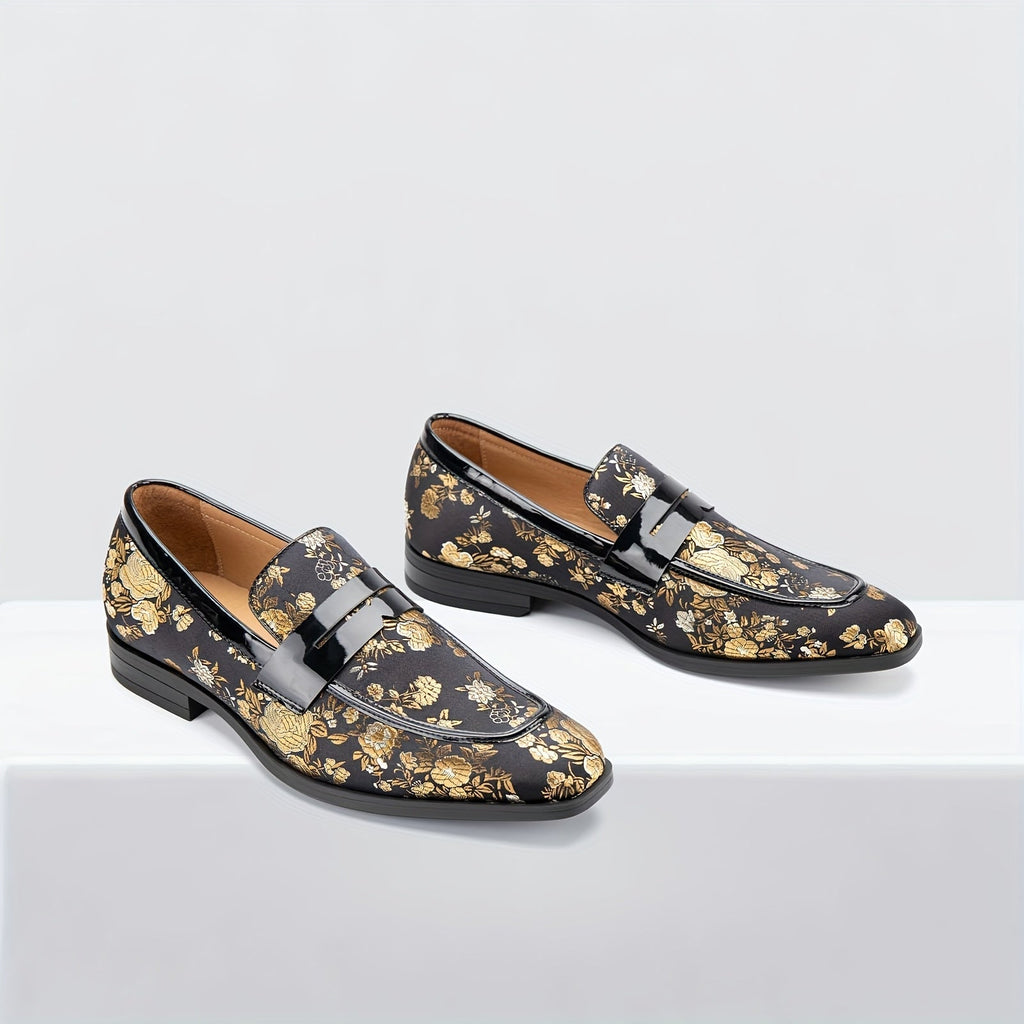 SHOWLU FASHION men's slip-on party shoes in lightweight PU leather, casual style with sleek design and comfortable fit