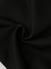 Elegant Two-Piece Set, 2024 New Color Block Polyester Jacket with Button Detail and Skirt, Crew Neck Long Sleeve Placket Design, Spring/Fall Fashion Outfit