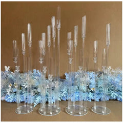 2pcs 5pcs 10pcs Wedding Decoration Centerpiece Candelabra Clear Candle Holder Acrylic Candlesticks for Weddings Event Party - SHOWLU FASHION STORE