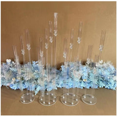 2pcs 5pcs 10pcs Wedding Decoration Centerpiece Candelabra Clear Candle Holder Acrylic Candlesticks for Weddings Event Party - SHOWLU FASHION STORE