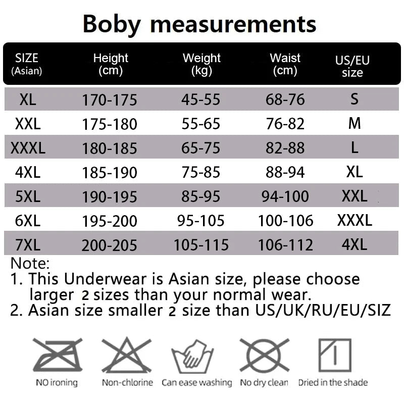 2pcs Bamboo Fiber Men Underwear Male boxer Solid Panties Shorts Men's Underpants Breathable Intimate Man boxers Plus Size L - 7XL - SHOWLU FASHION STORE