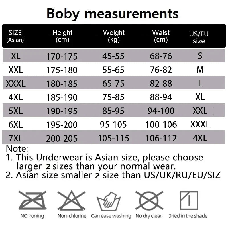 SHOWLU men's bamboo fiber boxer shorts, breathable men's underwear in solid design, available in L to 7XL size.