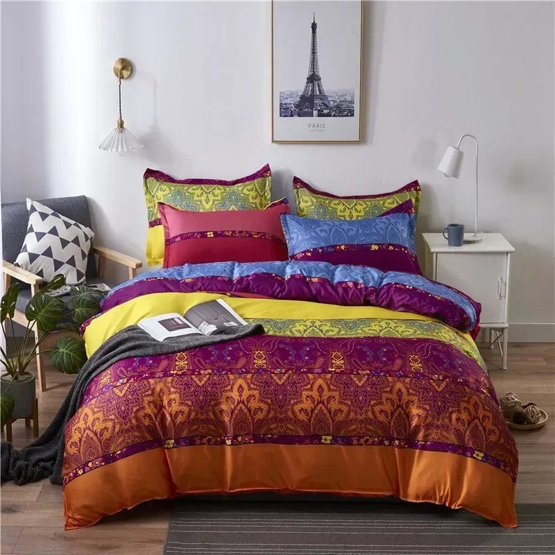 2pcsHui - 85 Spring and summer thickened brushed four - piece bed sheet quilt cover home textile bedding - SHOWLU FASHION STORE