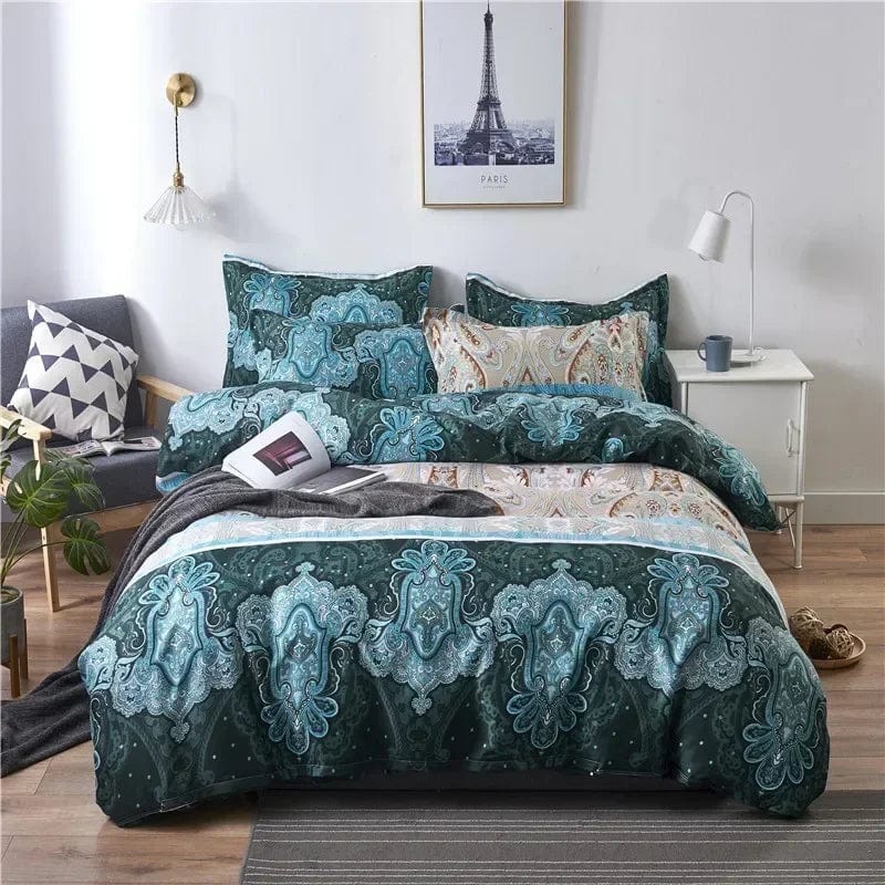 2pcsHui - 85 Spring and summer thickened brushed four - piece bed sheet quilt cover home textile bedding - SHOWLU FASHION STORE