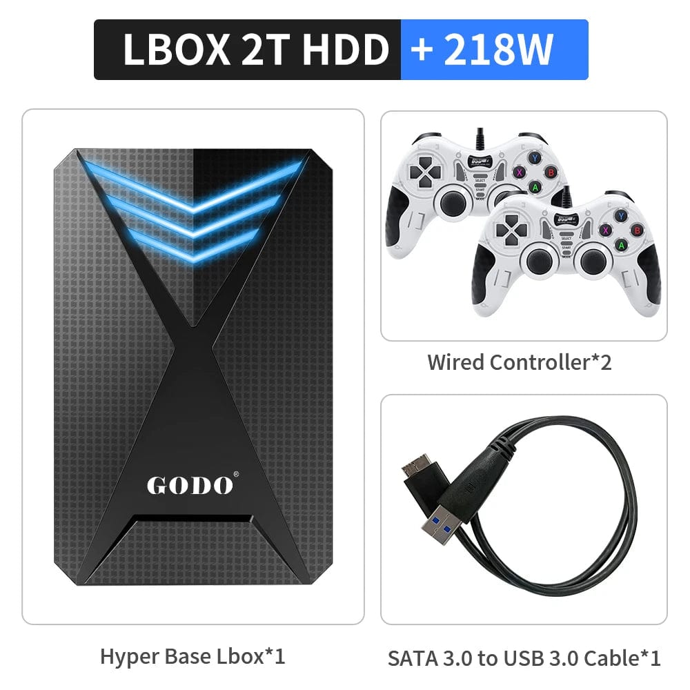 2T Launchbox HDD Retro Game Consoles For PS4/PS3/Gamecube/PS2/Wii/Wiiu/Sega Saturn/DC/PS1 With 4200+ Games For Windows PC/Laptop - SHOWLU FASHION STORE