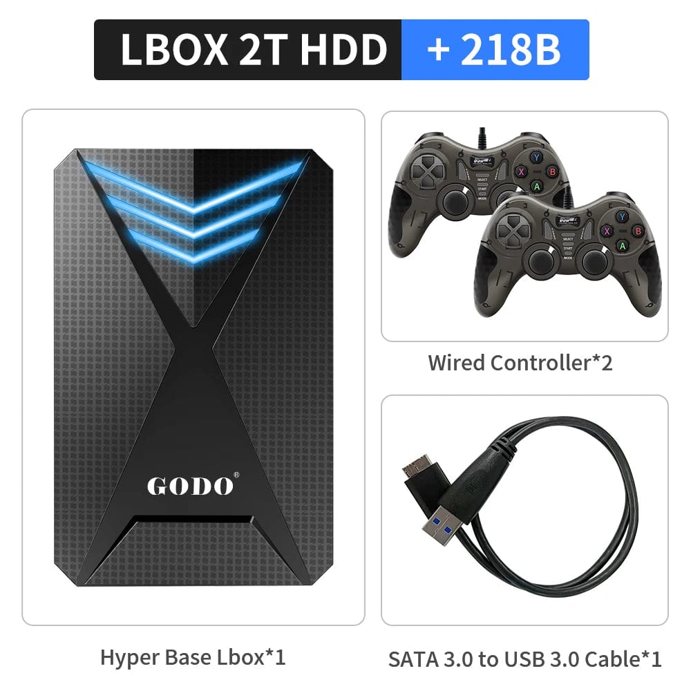 2T Launchbox HDD Retro Game Consoles For PS4/PS3/Gamecube/PS2/Wii/Wiiu/Sega Saturn/DC/PS1 With 4200+ Games For Windows PC/Laptop - SHOWLU FASHION STORE