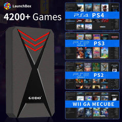 2T Launchbox HDD Retro Game Consoles For PS4/PS3/Gamecube/PS2/Wii/Wiiu/Sega Saturn/DC/PS1 With 4200+ Games For Windows PC/Laptop - SHOWLU FASHION STORE