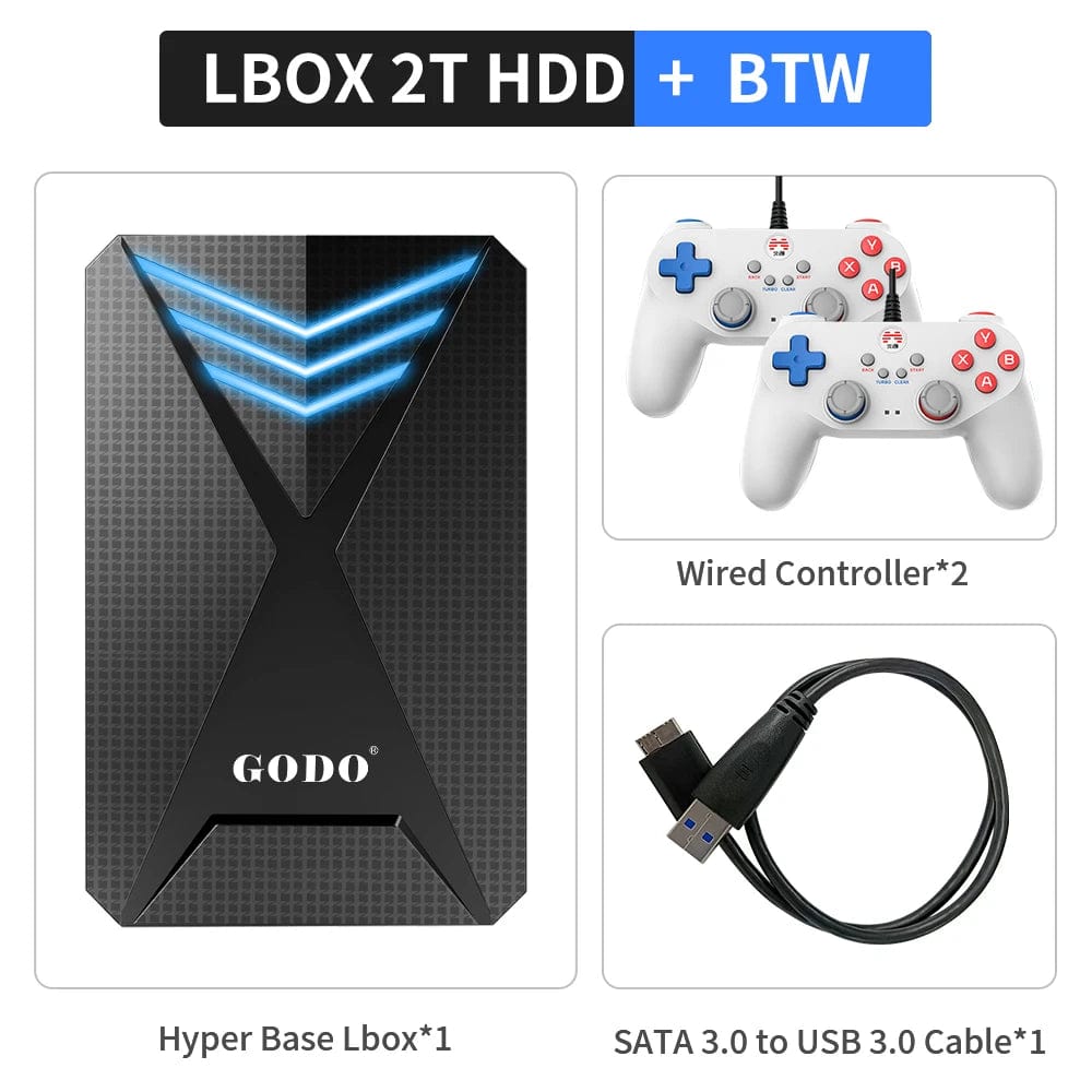 2T Launchbox HDD Retro Game Consoles For PS4/PS3/Gamecube/PS2/Wii/Wiiu/Sega Saturn/DC/PS1 With 4200+ Games For Windows PC/Laptop - SHOWLU FASHION STORE