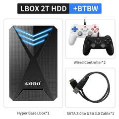 2T Launchbox HDD Retro Game Consoles For PS4/PS3/Gamecube/PS2/Wii/Wiiu/Sega Saturn/DC/PS1 With 4200+ Games For Windows PC/Laptop - SHOWLU FASHION STORE