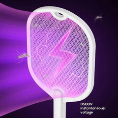 3 In 1 Electric Mosquito Swatter Mosquito Killer Lamp Killer Insect Killer 3000V Type - C Rechargeable Mosquito Killer Fly Killer - SHOWLU FASHION STORE