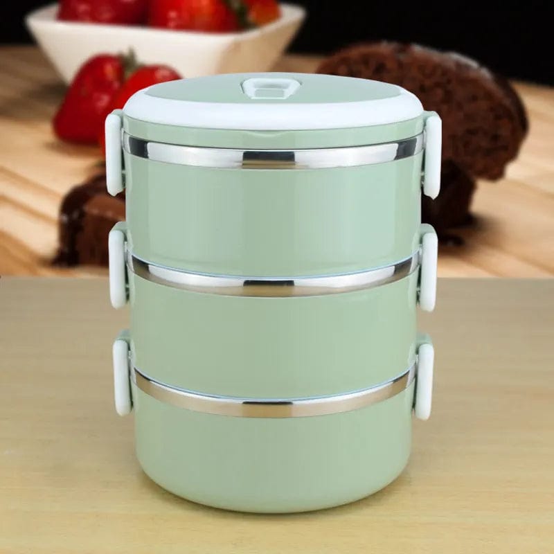 3 Layers Leakproof 304 Stainless Steel Lunch Box Portable Picnic Food Container Bento Tiffin Box Thermal Storage Box - SHOWLU FASHION STORE