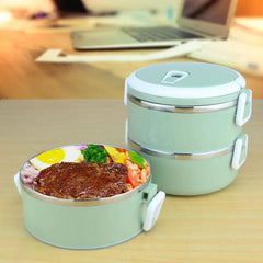 3 Layers Leakproof 304 Stainless Steel Lunch Box Portable Picnic Food Container Bento Tiffin Box Thermal Storage Box - SHOWLU FASHION STORE