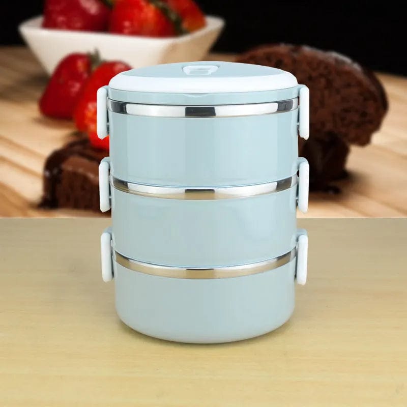 3 Layers Leakproof 304 Stainless Steel Lunch Box Portable Picnic Food Container Bento Tiffin Box Thermal Storage Box - SHOWLU FASHION STORE