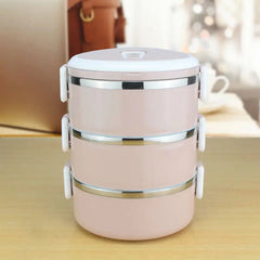 3 Layers Leakproof 304 Stainless Steel Lunch Box Portable Picnic Food Container Bento Tiffin Box Thermal Storage Box - SHOWLU FASHION STORE