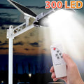 YQCHEZI 300 LED split solar street light with waterproof IP55 outdoor design, remote control, ideal for garden and yard lighting