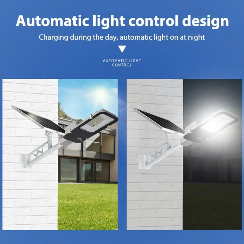 YQCHEZI 300 LED split solar street light with waterproof IP55 outdoor design, remote control, ideal for garden and yard lighting