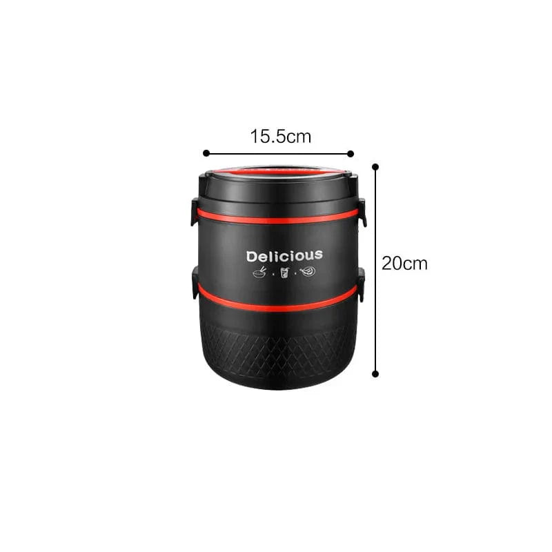 SHOWLU 304 stainless steel bento box with leakproof lid, microwave-safe thermal lunch container for kids, portable and durable.