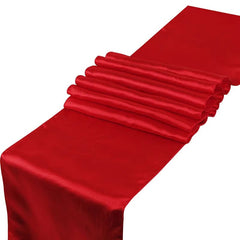 30cmx275cm(12*108inch) Satin Table Runner Banquet Wedding for Party Event Home Decoration Supply Table Cover Runner Tablecloth - SHOWLU FASHION STORE