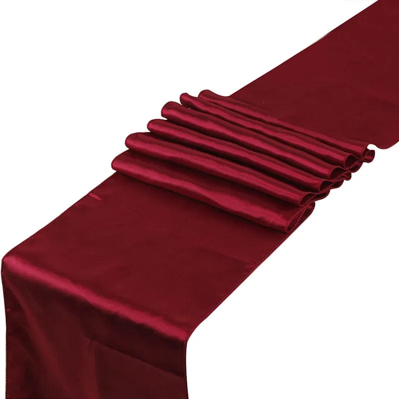 30cmx275cm(12*108inch) Satin Table Runner Banquet Wedding for Party Event Home Decoration Supply Table Cover Runner Tablecloth - SHOWLU FASHION STORE