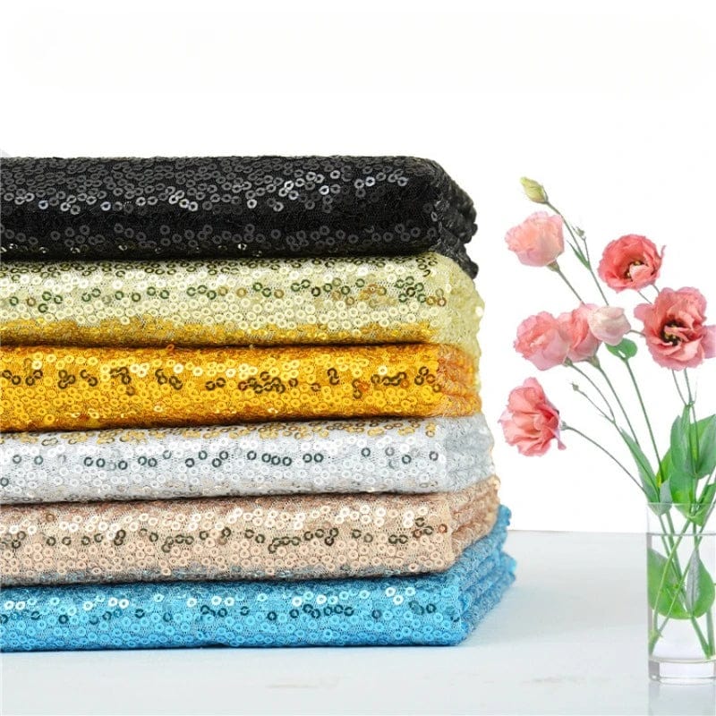 Magzasi Sequin Table Runner by Showlu Fashion, 30x180cm glitter mesh for weddings, birthdays, and special event table decor.